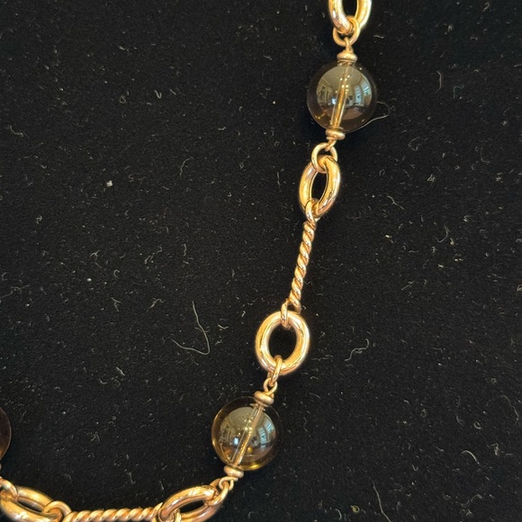 Lisa Robertson Rose Gold and Smoky Quartz Beaded Necklace - Picture 2 of 2